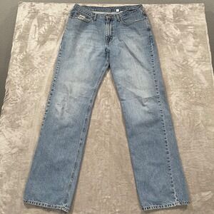 Cinch Jeans Mens 36x38 Blue Denim Cowboy Western Rodeo Straight Bootcut